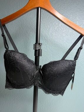 City Intimates Lace Push-Up Bras – 3-Way Strap | Lot of 2 Size 34C • NWT